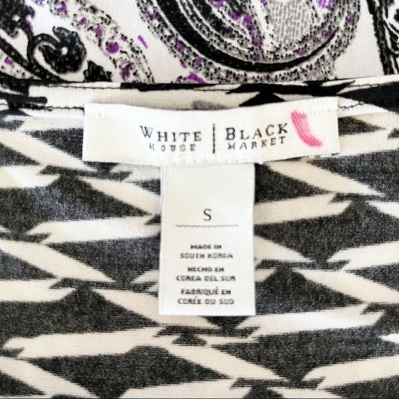 WHITE HOUSE BLACK MARKET Sleeveless Drape Neck Sheath Mini Dress, S - Picture 9 of 10